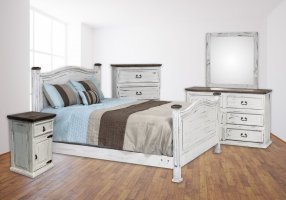 White Rustic Bedroom