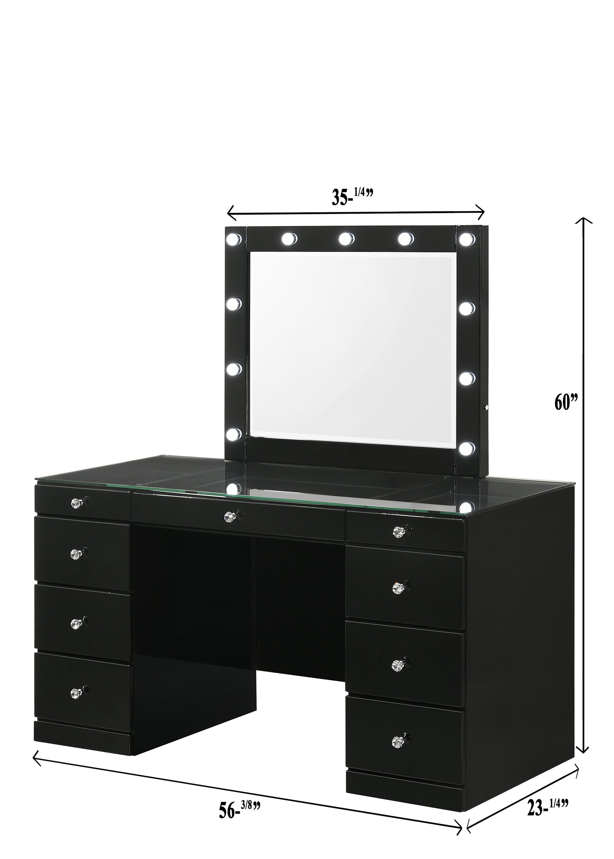 Modal Additional Images for CM4850 Avery Black Vanity