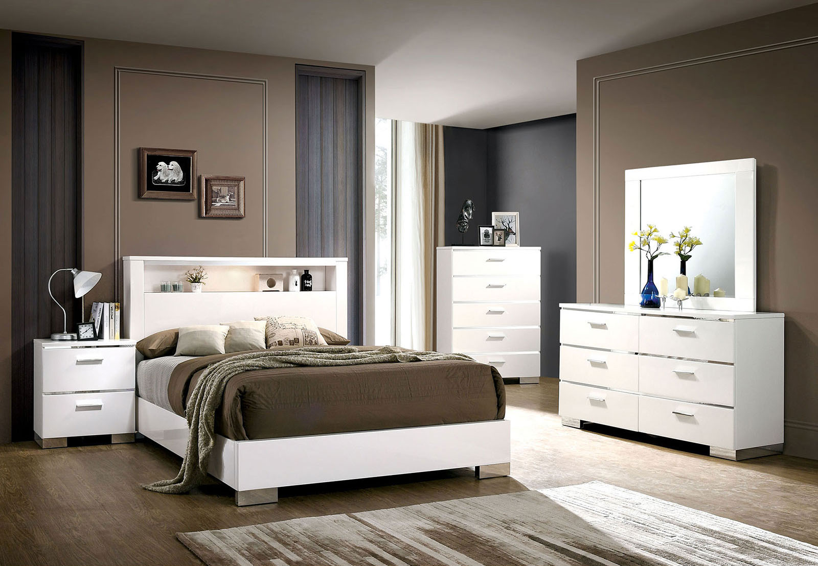 (image for) Malte White Qn. 4Pc 