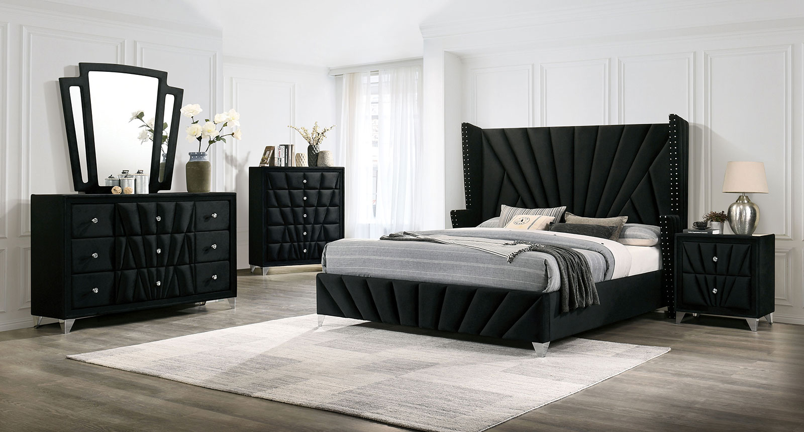 (image for) Carissa Black Qn. 5Pc W/2Ns