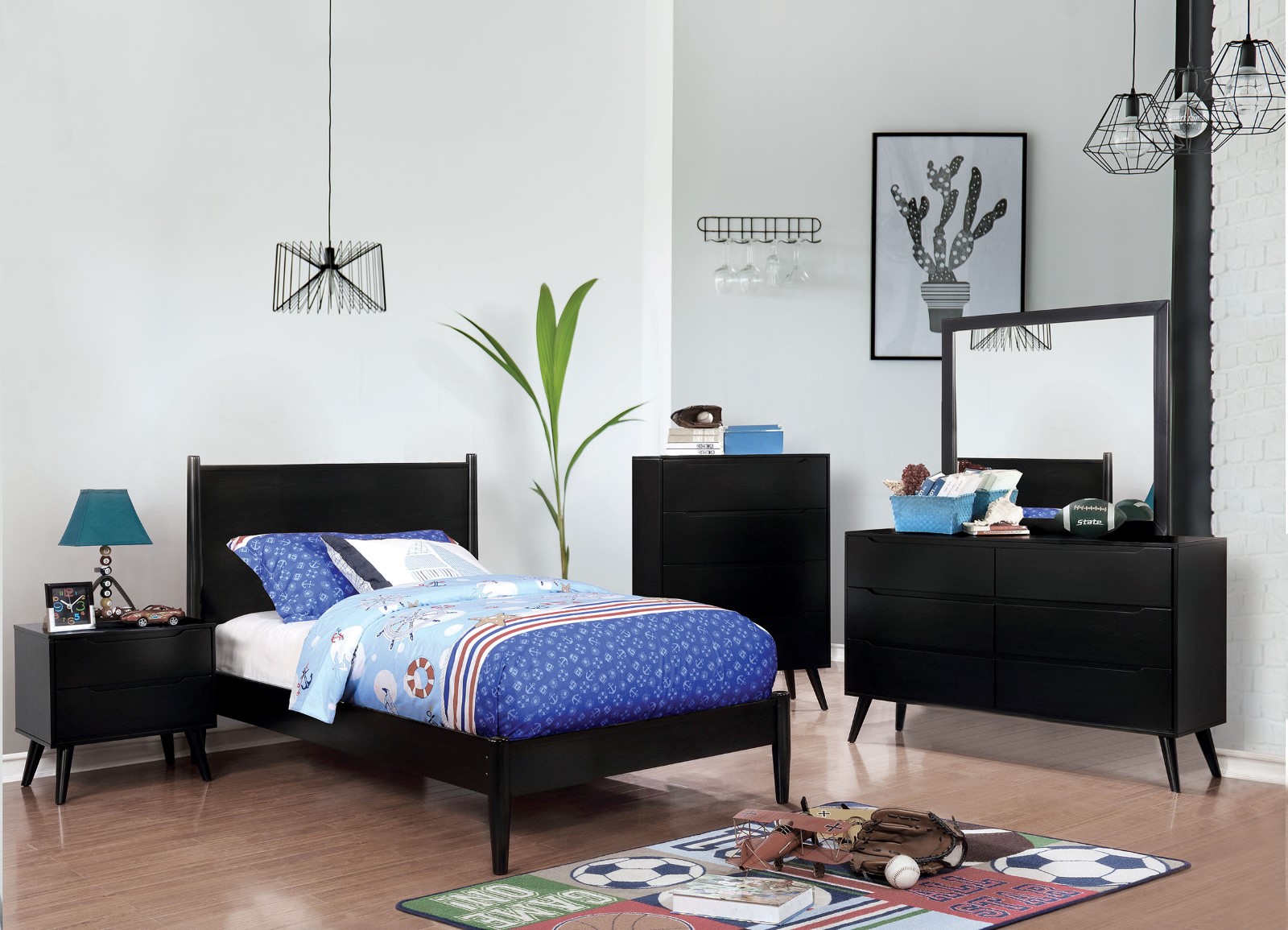 (image for) Lennart Ii Black Qn. 4Pc 