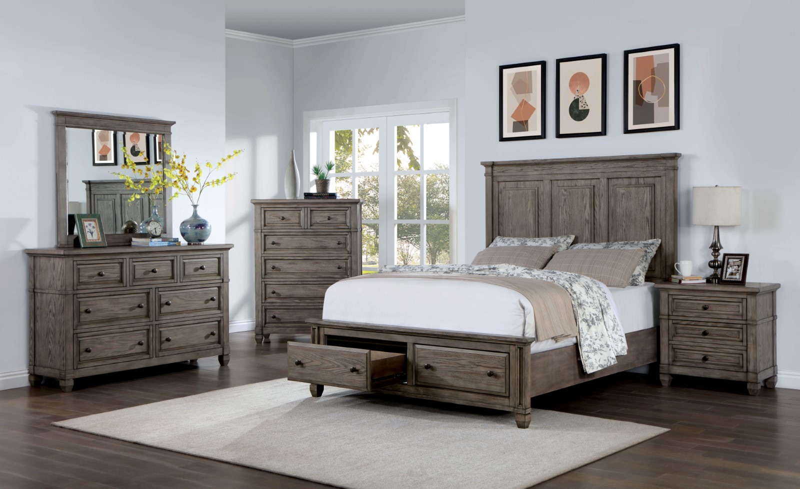 (image for) Durango Grey Qn. 4Pc 