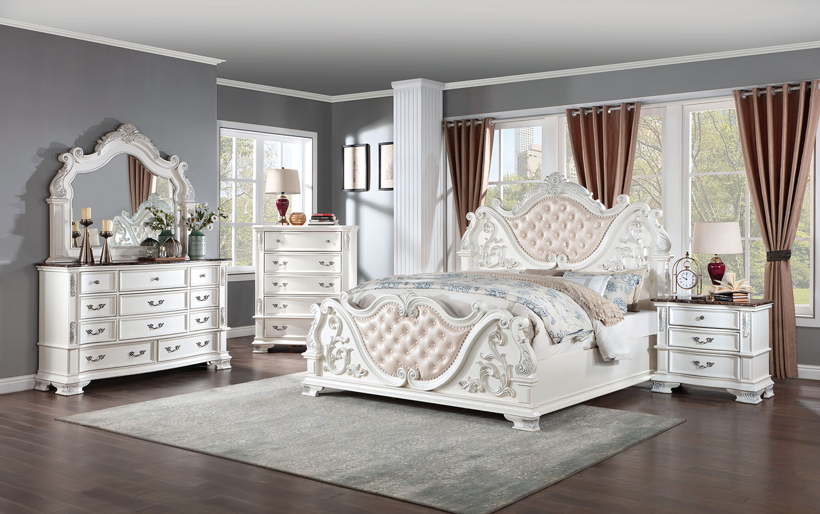 (image for) Esparanza White Qn. 4Pc 