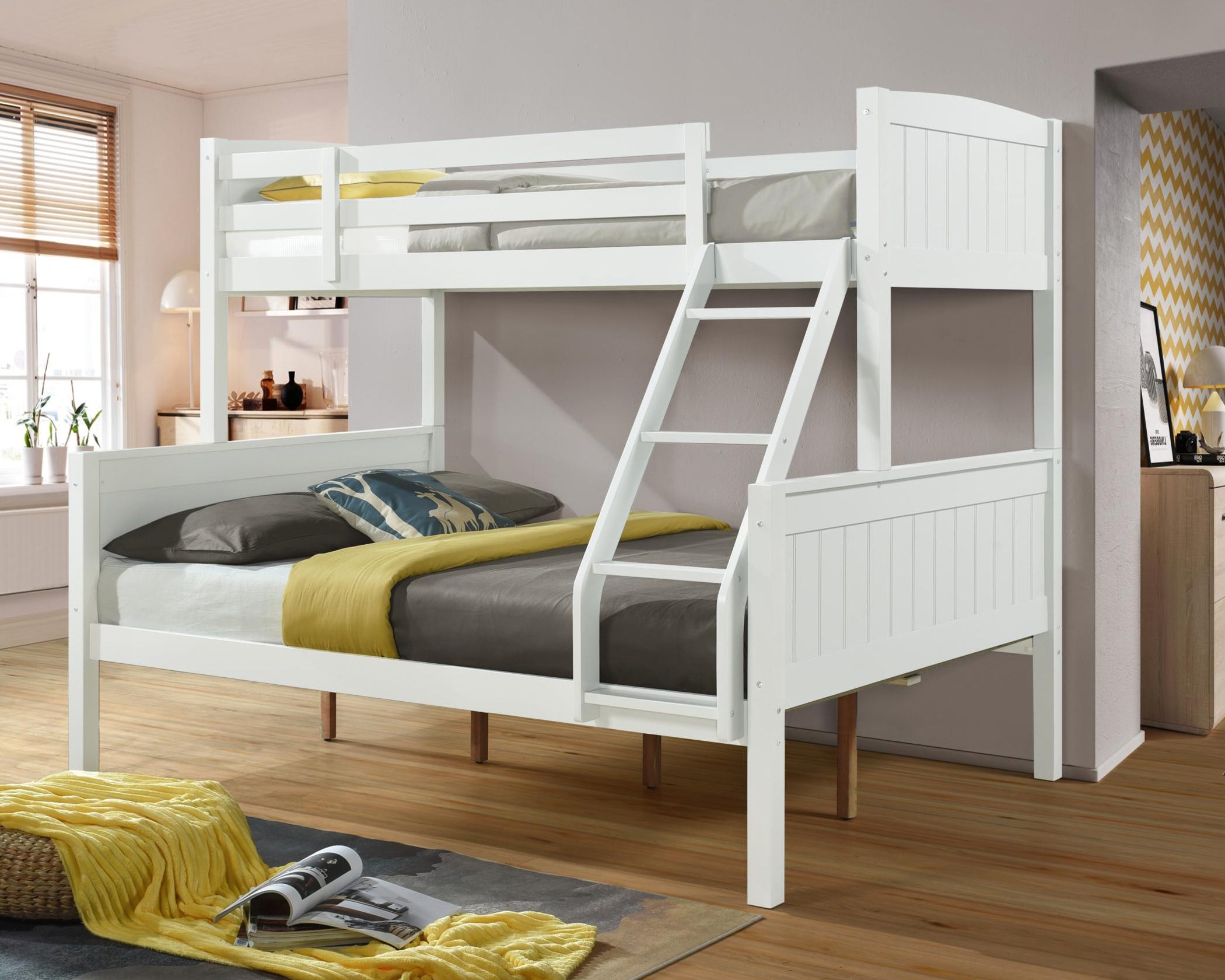 (image for) Cobe Twin/Full Bunkbed White