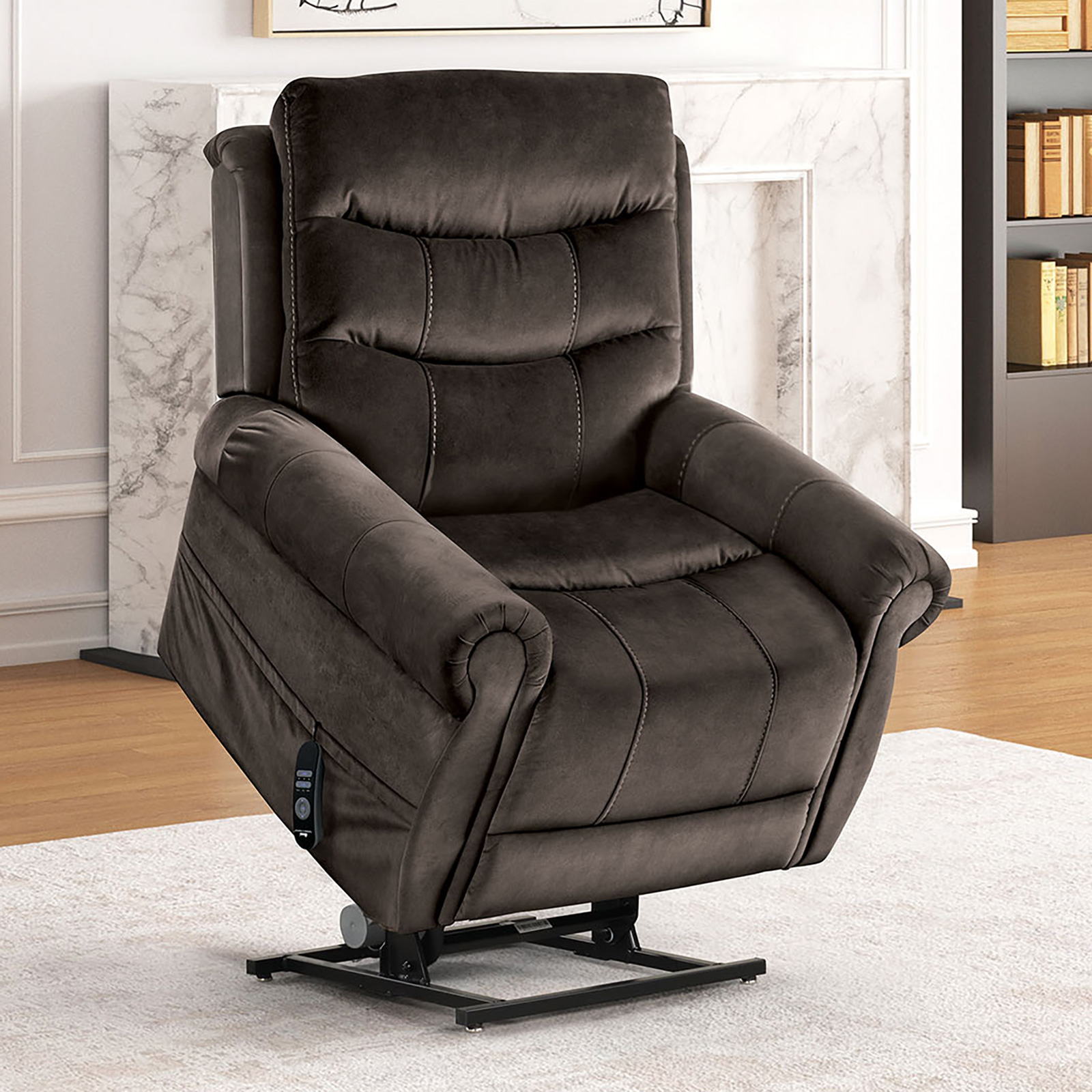 Dionysia Dark Gray Lift Chair (image for) Dionysia Dark Gray Lift Chair