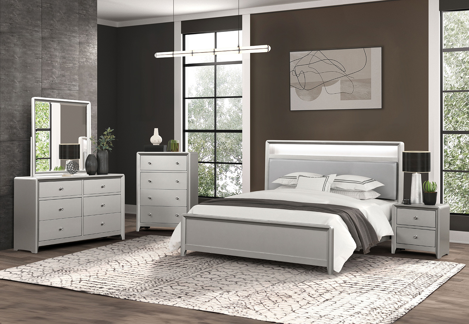 (image for) Bryne Champagne Qn. 5Pc W/C