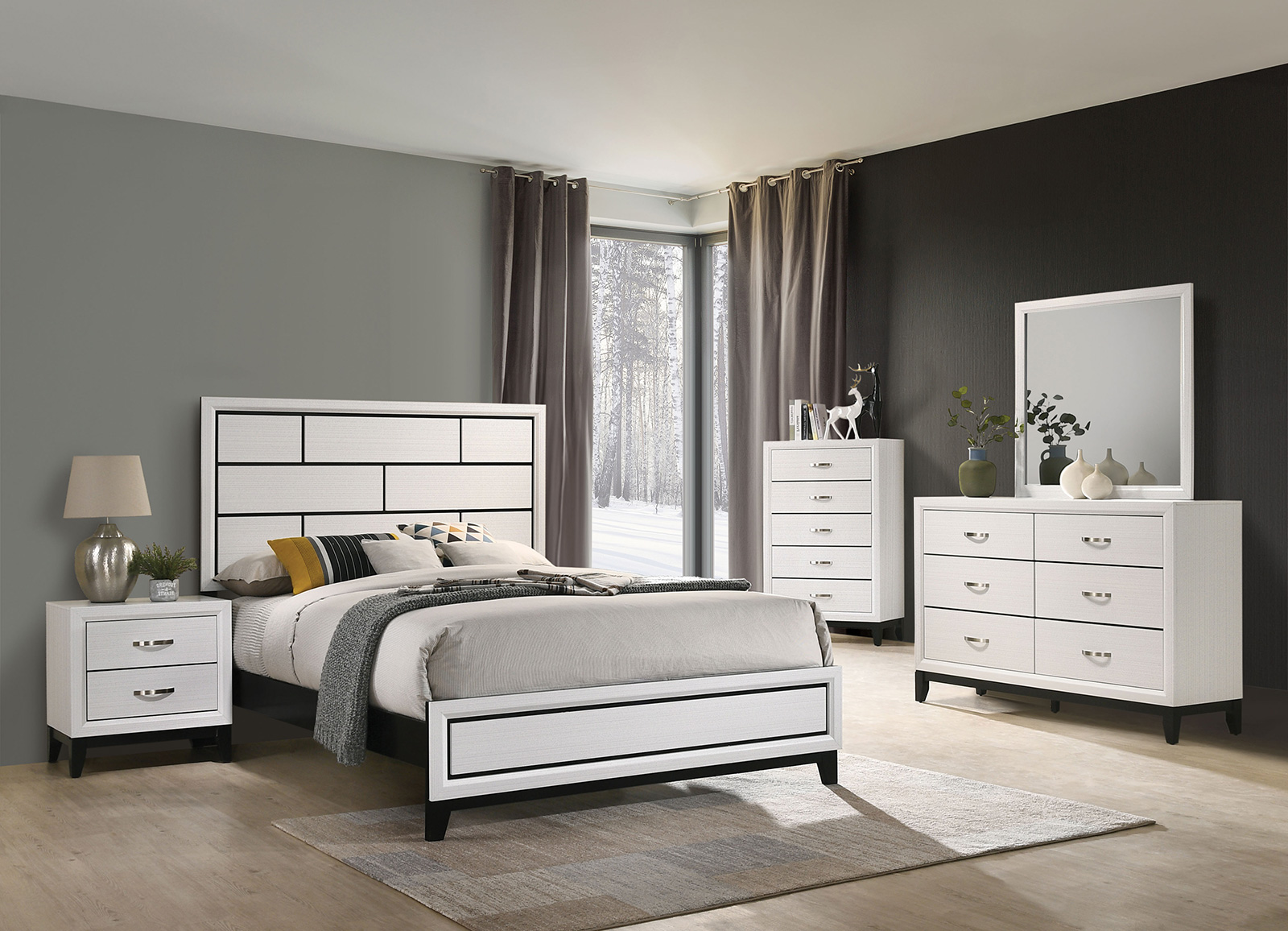 (image for) Errico White Qn. 4Pc 