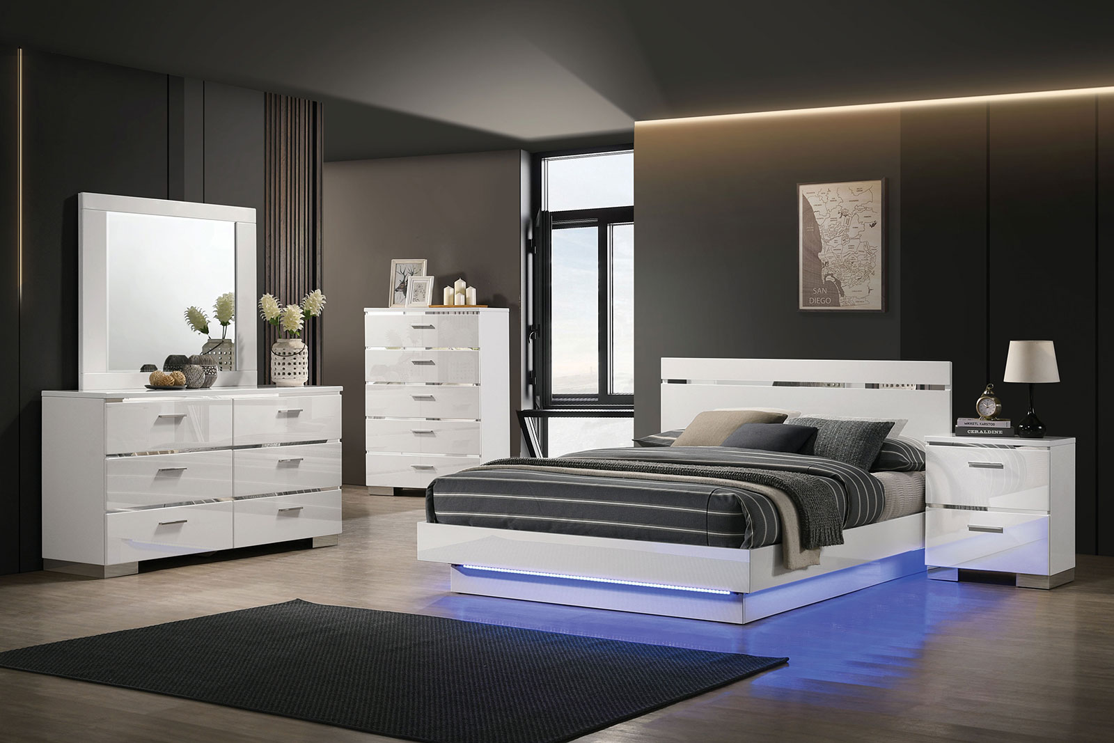 Erlach White Qn. 4Pc (image for) Erlach White Qn. 4Pc