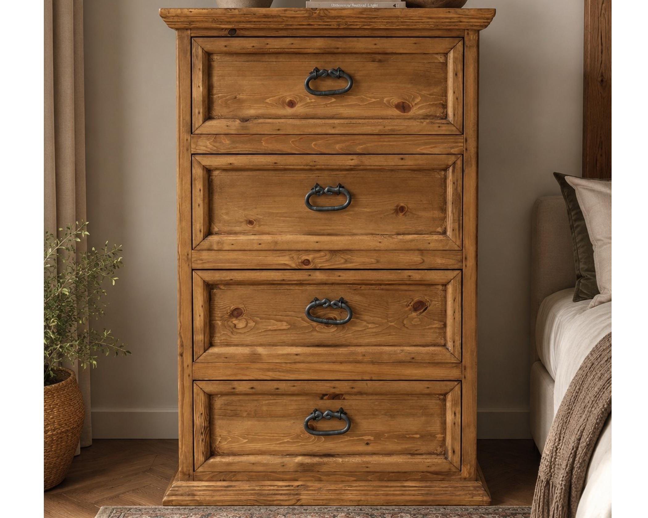 (image for) 4 Drawer Nogal Chest 5 in Stock