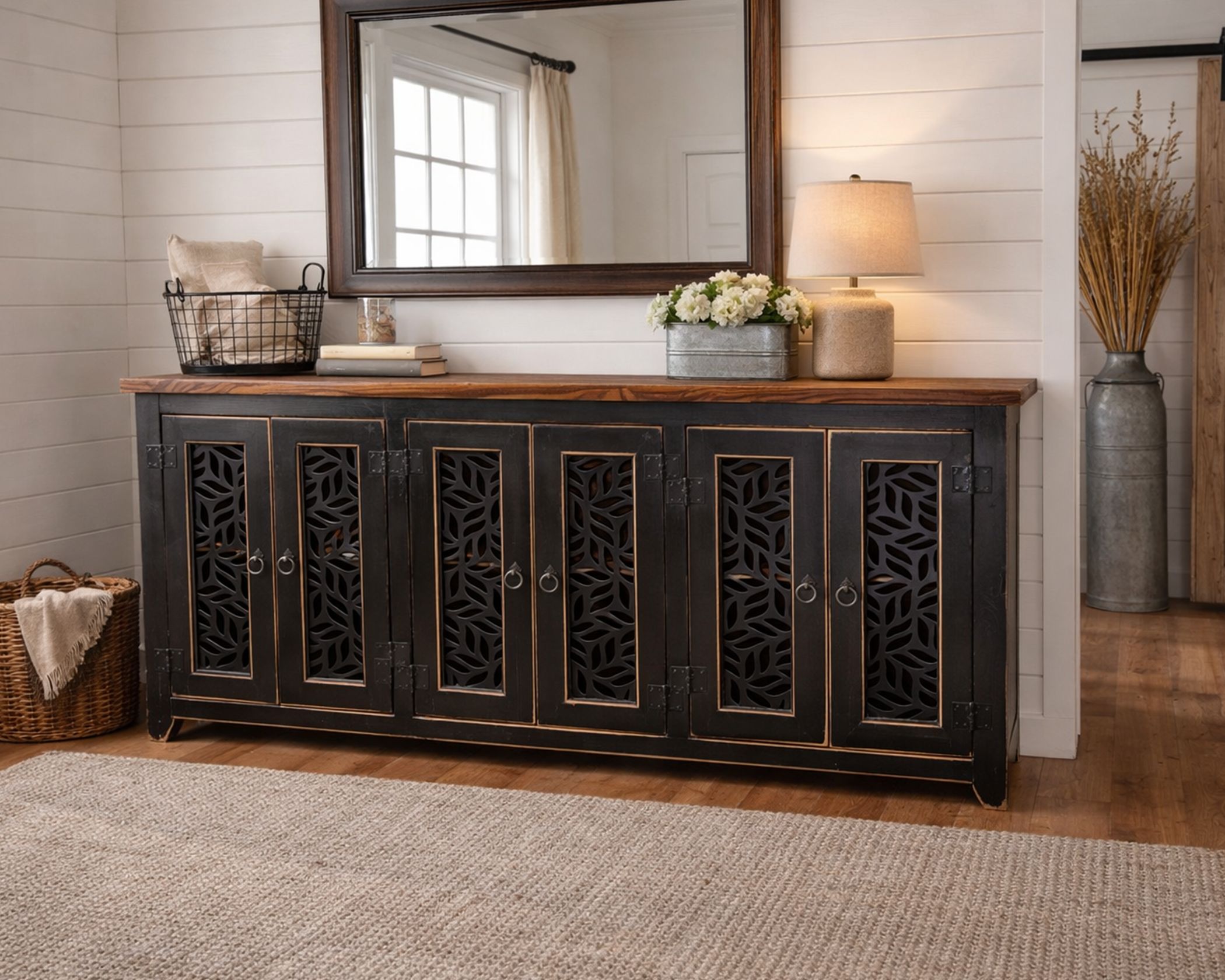 (image for) Hailey 6 Black Console (2 in Stock)