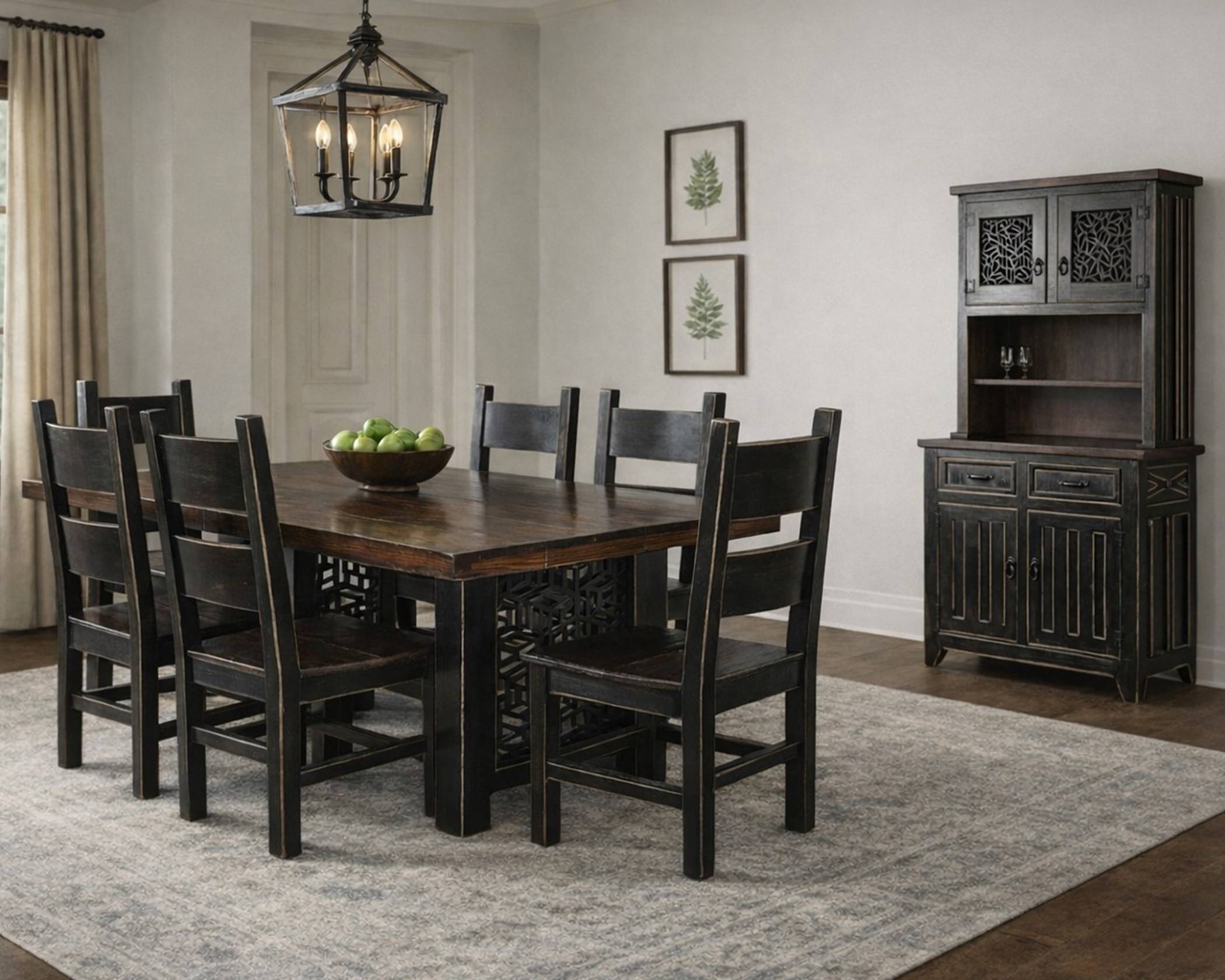 (image for) Alonso Black Dining (1 in Stock)