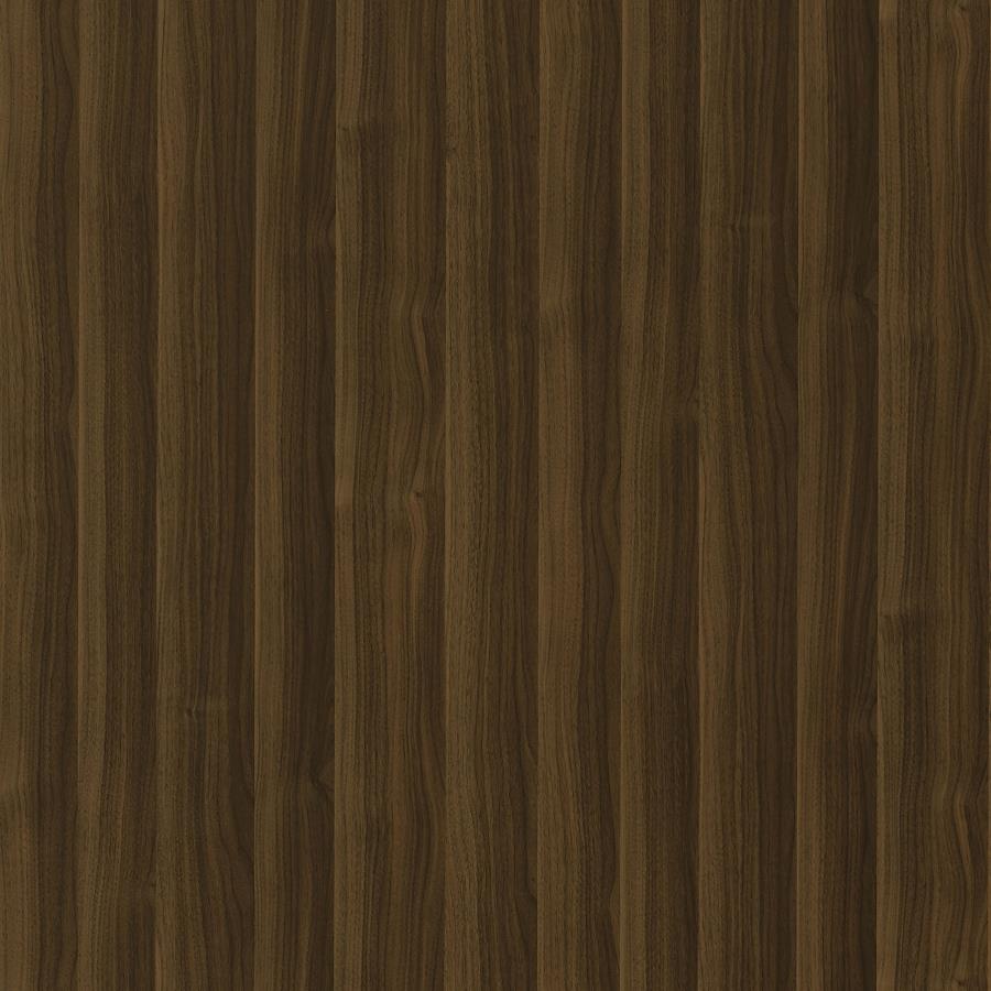 Evelio 6-shelf Glass Top Home Bar Wine Cabinet Walnut