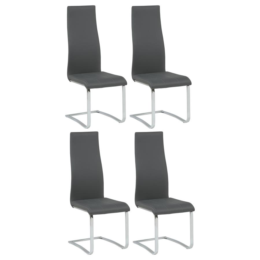 (image for) Montclair Upholstered Dining Side Chair Grey (Set of 4)