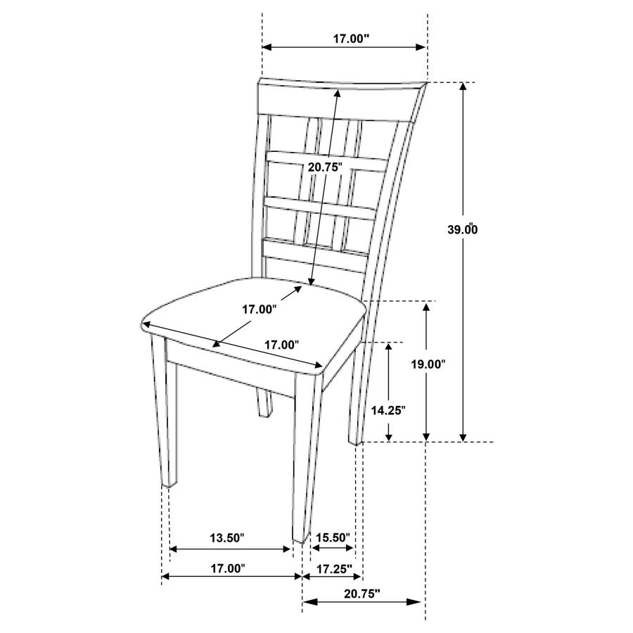 Modal Additional Images for Gabriel 5-piece Extension Leaf Dining Table Set Cappuccino