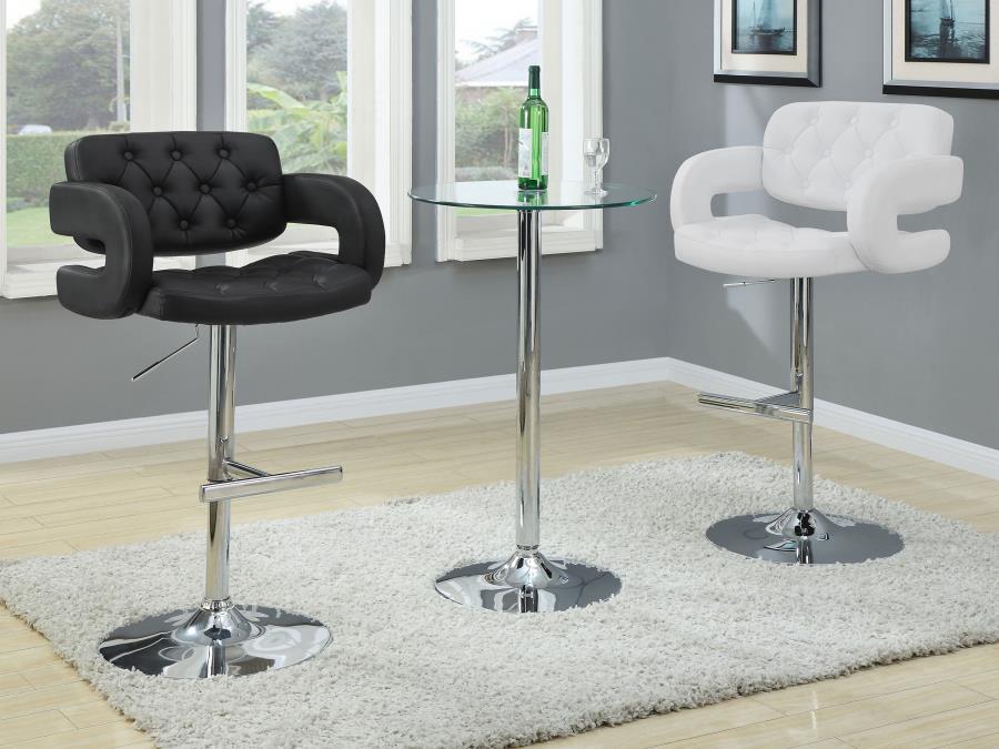 Modal Additional Images for Brandi Adjustable Bar Stool Chrome and White