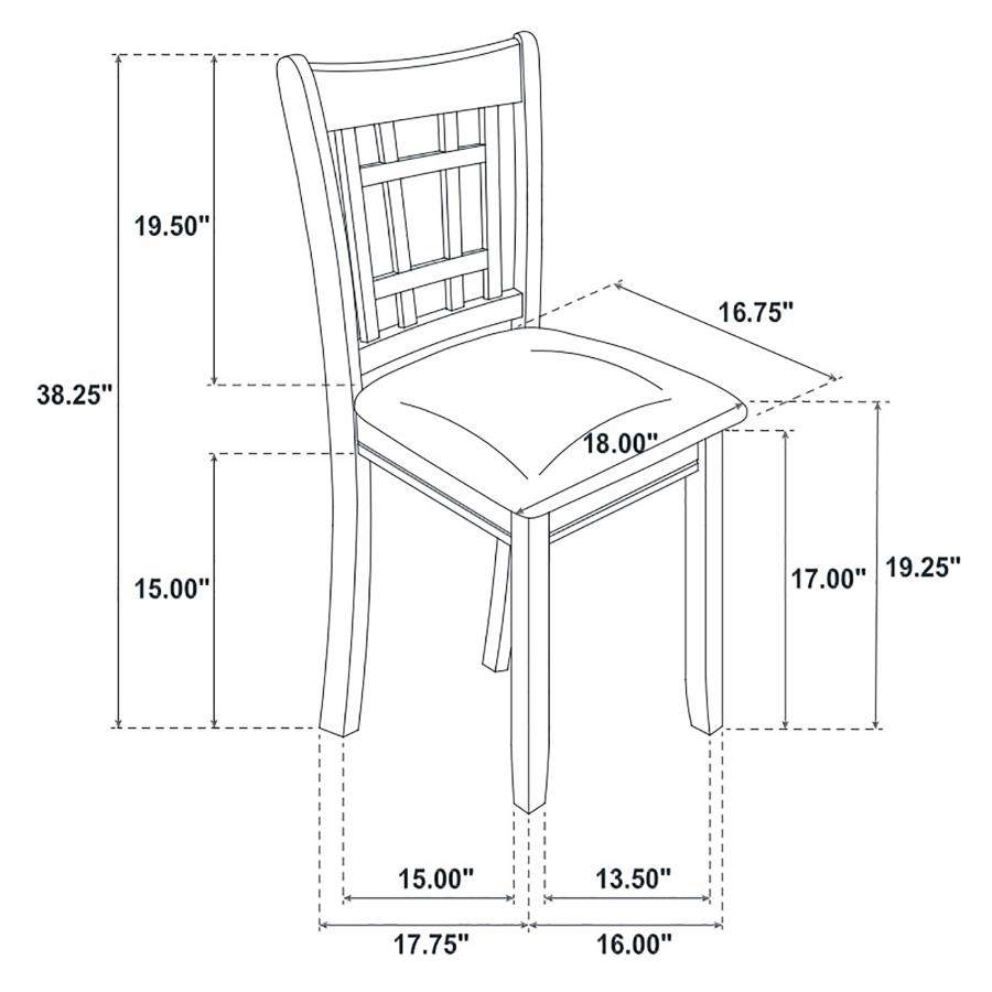 Modal Additional Images for Lavon 5-piece Oval Extension Leaf Dining Set Espresso