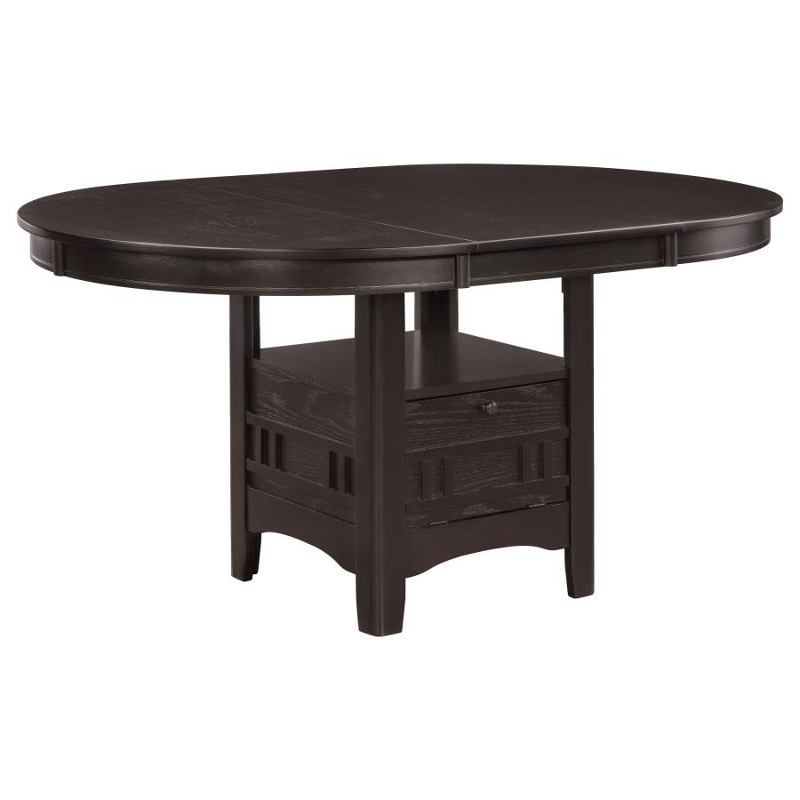 (image for) Lavon Oval 60-inch Wood Extension Leaf Dining Table Espresso