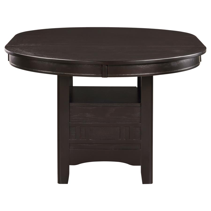 Lavon Oval 60-inch Wood Extension Leaf Dining Table Espresso