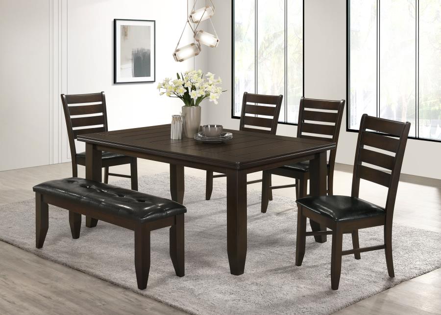 Modal Additional Images for Dalila Wood Dining Side Chair Cappuccino (Set of 2)