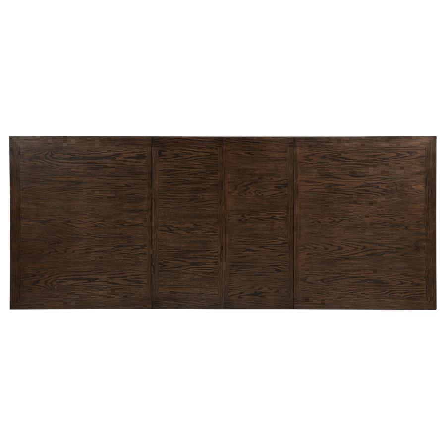 Ridgewell 9-piece Rectangular Trestle Dining Set Dark Oak