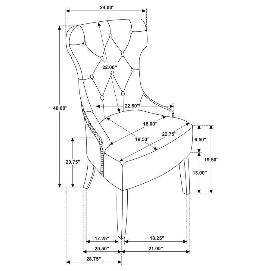 Modal Additional Images for Ridgewell 9-piece Rectangular Trestle Dining Set Dark Oak