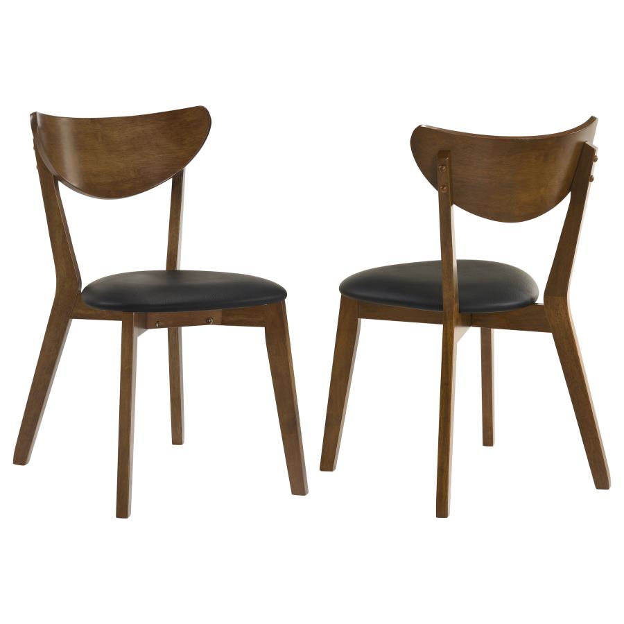 (image for) Jedda Wood Dining Side Chair Dark Walnut (Set of 2)