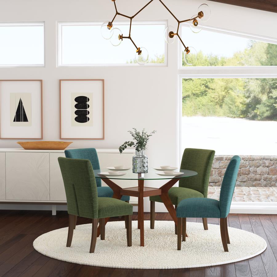 Modal Additional Images for Paxton Upholstered Dining Side Chair Green (Set of 2)