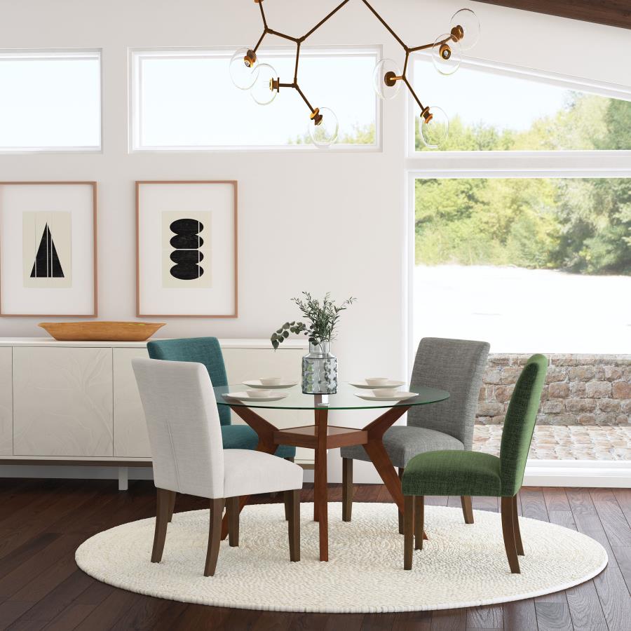 Paxton Upholstered Dining Side Chair Beige (Set of 2)