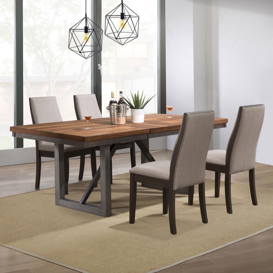 (image for) Spring Creek 5-piece Rectangular Dining Table Set Taupe