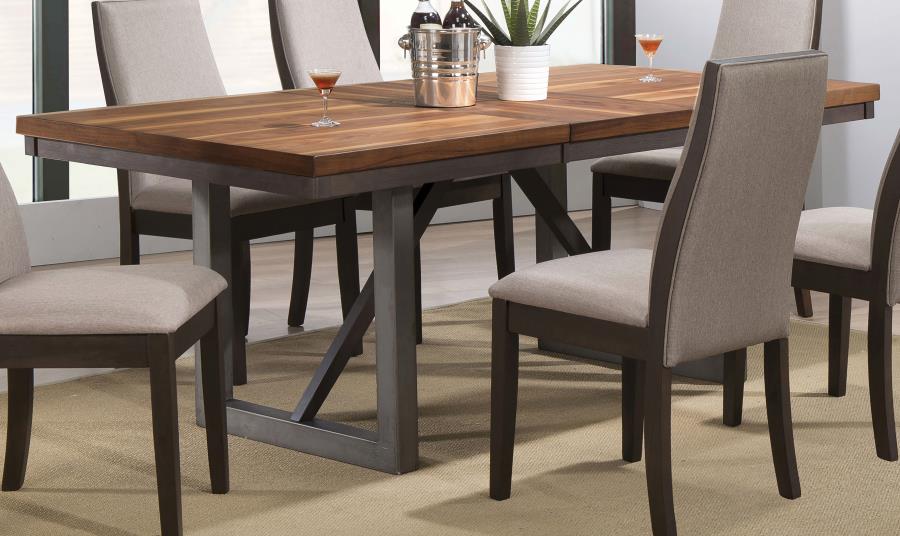 Spring Creek 77-inch Extension Dining Table Natural Walnut