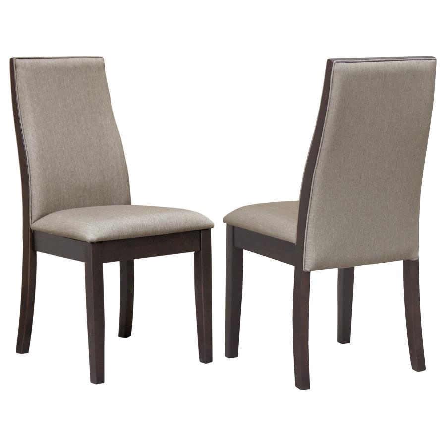 (image for) Spring Creek Upholstered Dining Chair Taupe (Set of 2)