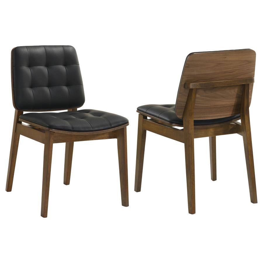 (image for) Redbridge Upholstered Dining Side Chair Walnut (Set of 2)