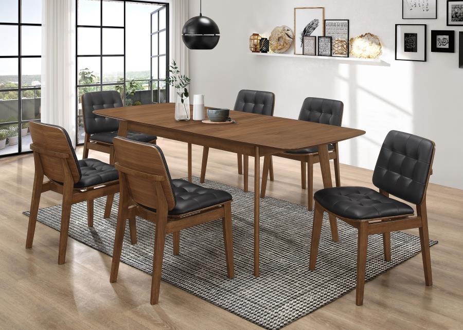 Modal Additional Images for Redbridge Upholstered Dining Side Chair Walnut (Set of 2)