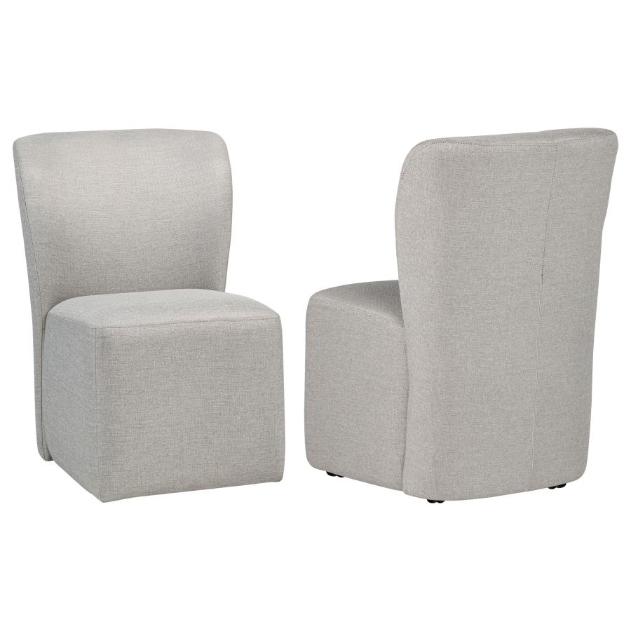 (image for) Jaelynn Upholstered Parsons Dining Side Chair Beige (Set of 2)