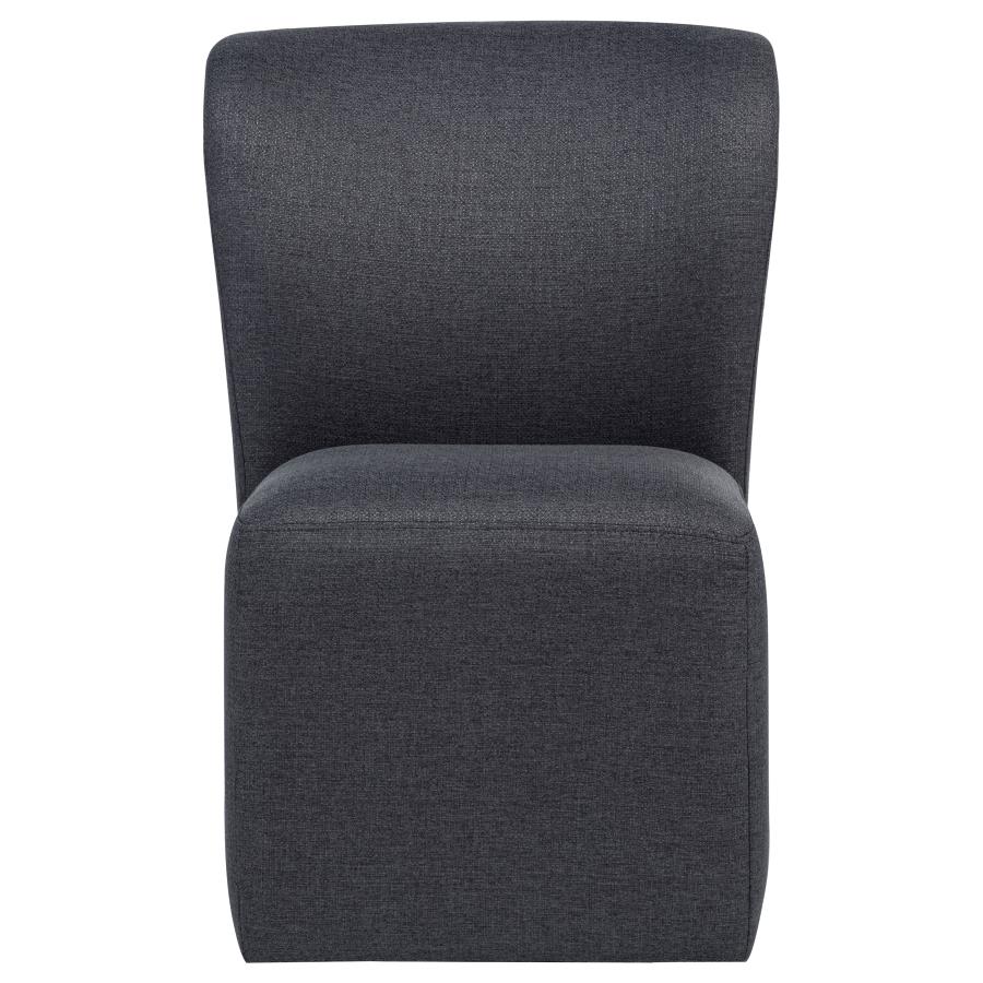 Jaelynn Upholstered Parsons Dining Side Chair Charcoal (Set of 2)