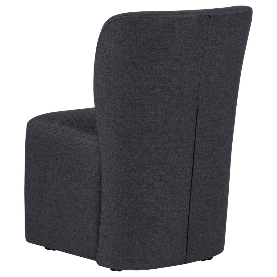 Jaelynn Upholstered Parsons Dining Side Chair Charcoal (Set of 2)