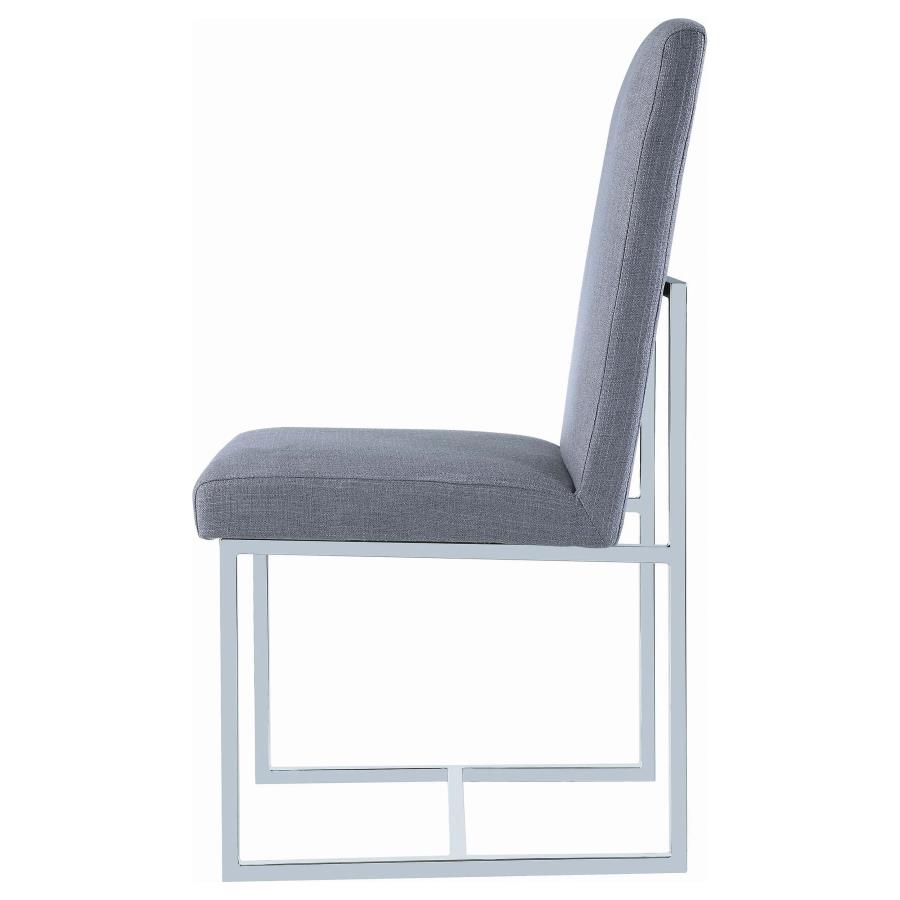 Mackinnon Upholstered Dining Side Chair Grey (Set of 2)