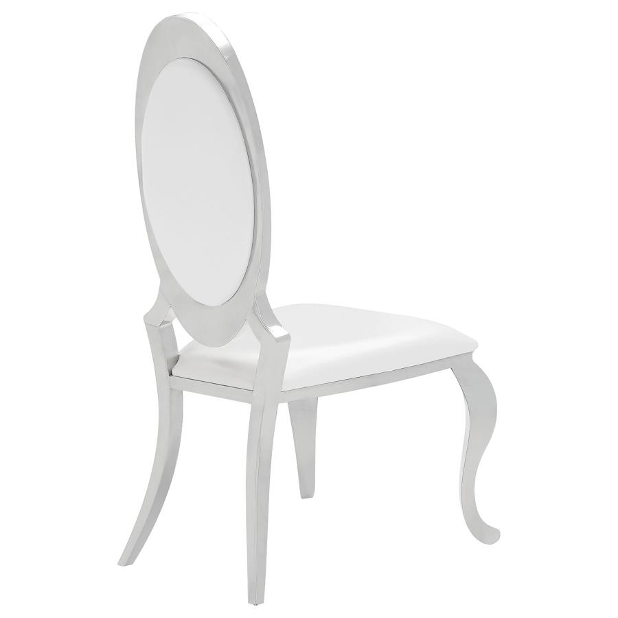 Anchorage Upholstered Dining Chair Cream White (Set of 2)