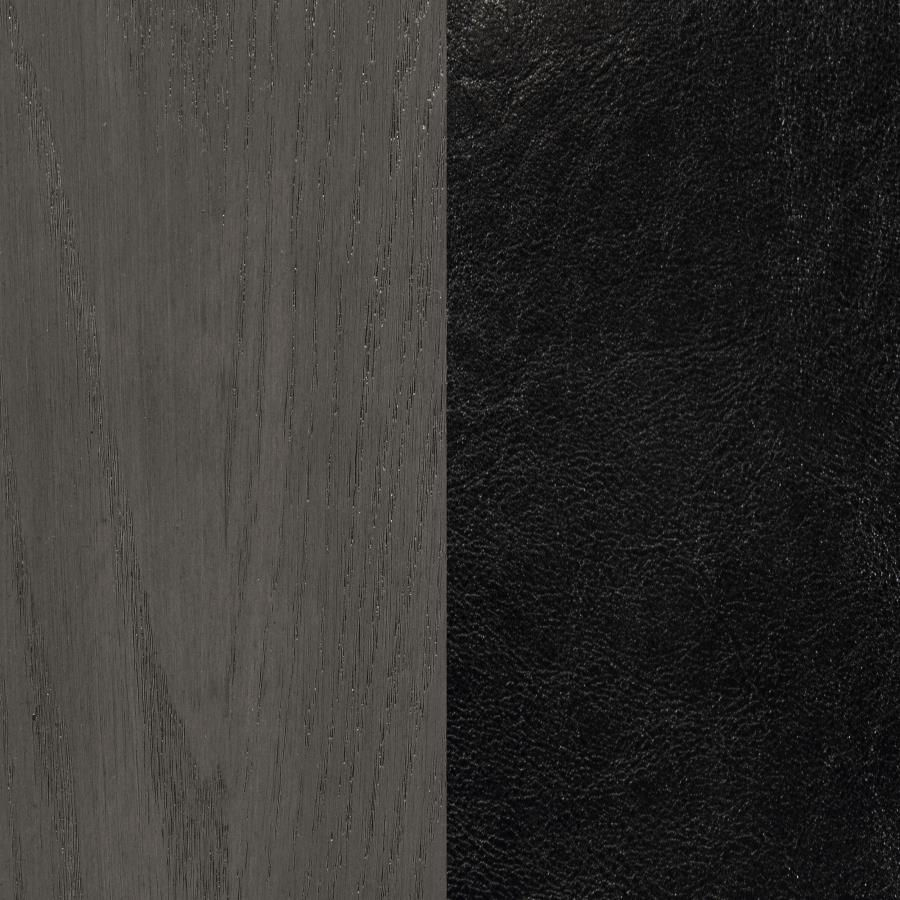 Lavon Wood Dining Side Chair Black and  Medium Grey (Set of 2)