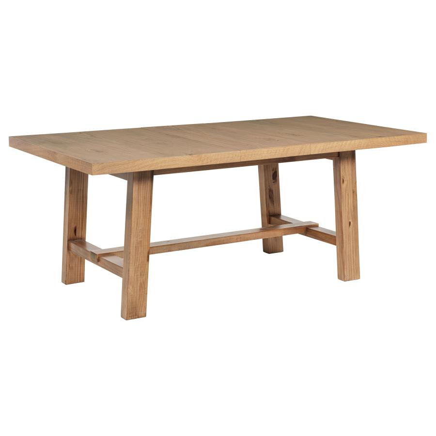 Middleton 6-piece Extension Leaf Dining Set Brown and Beige