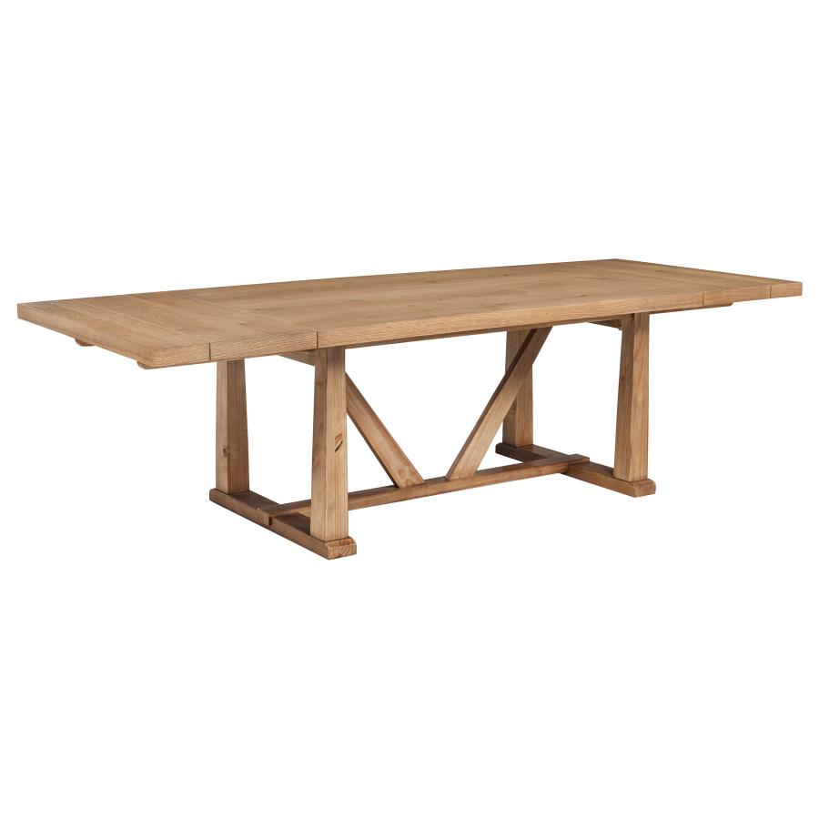 Middleton 10-piece Extension Leaf Dining Set Natural Brown