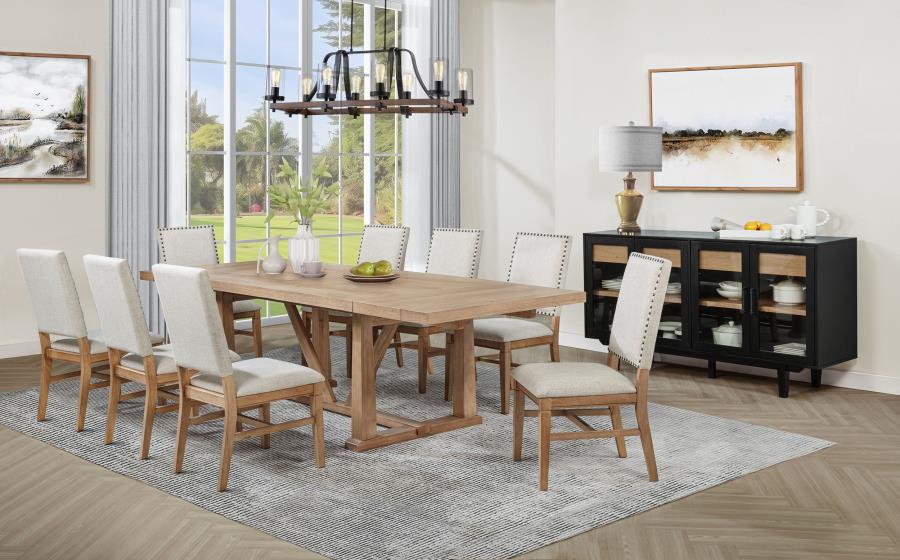 Middleton Upholstered Dining Side Chair Beige (Set of 2)