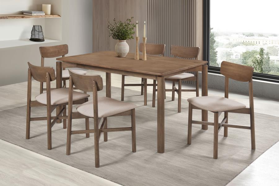 Modal Additional Images for Parkridge 59-inch Rectangular Dining Table Natural Walnut