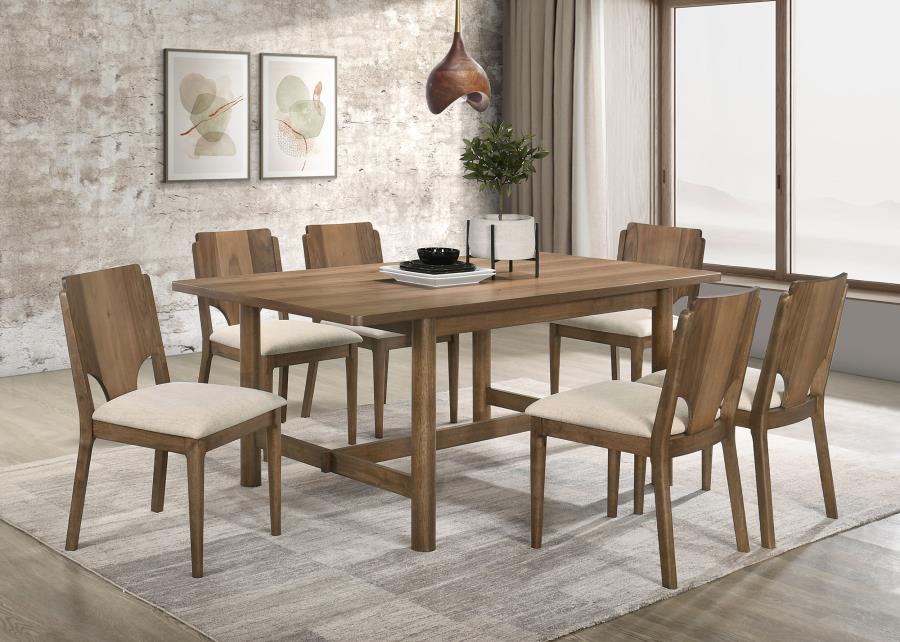 Modal Additional Images for Crestmore 71-inch Rectangular Wood Dining Table Walnut