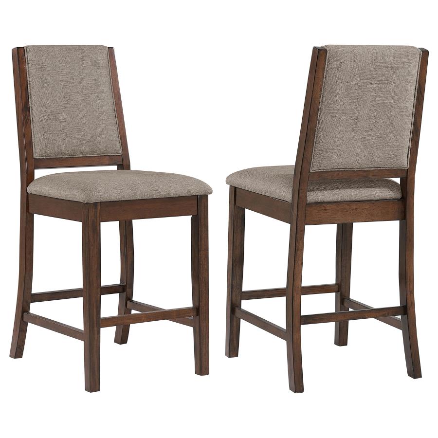 Patterson Upholstered Counter Chair Mango Oak (Set of 2) (image for) Patterson Upholstered Counter Chair Mango Oak (Set of 2)