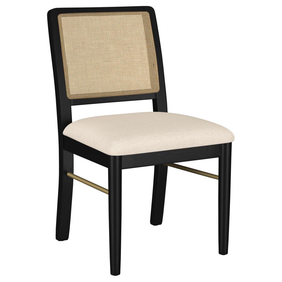 Arini 9-piece Extension Leaf Dining Table Set Sand Wash and Black