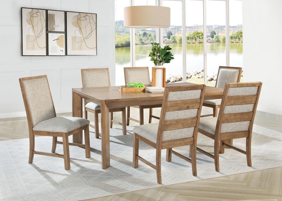Modal Additional Images for Bruner 72-inch Rectangular Wood Dining Table Natural Brown