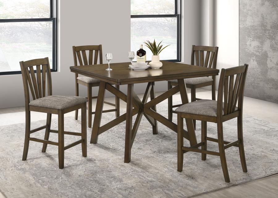 Modal Additional Images for Canfield 47-inch Square Counter Height Dining Table Brown