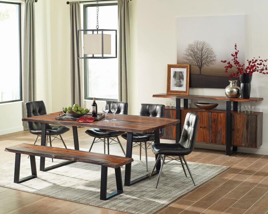 Modal Additional Images for Ditman 80-inch Live Edge Dining Table Grey Sheesham