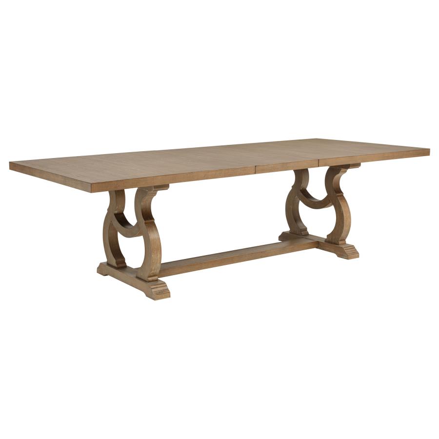 (image for) Brockway 104-inch Extension Leaf Dining Table Barley Brown